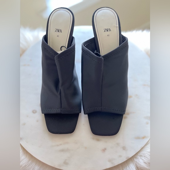 #zara #neoprene #heels #mules - Picture 1 of 5